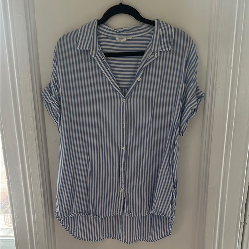 Classic Striped Button-Up Shirt